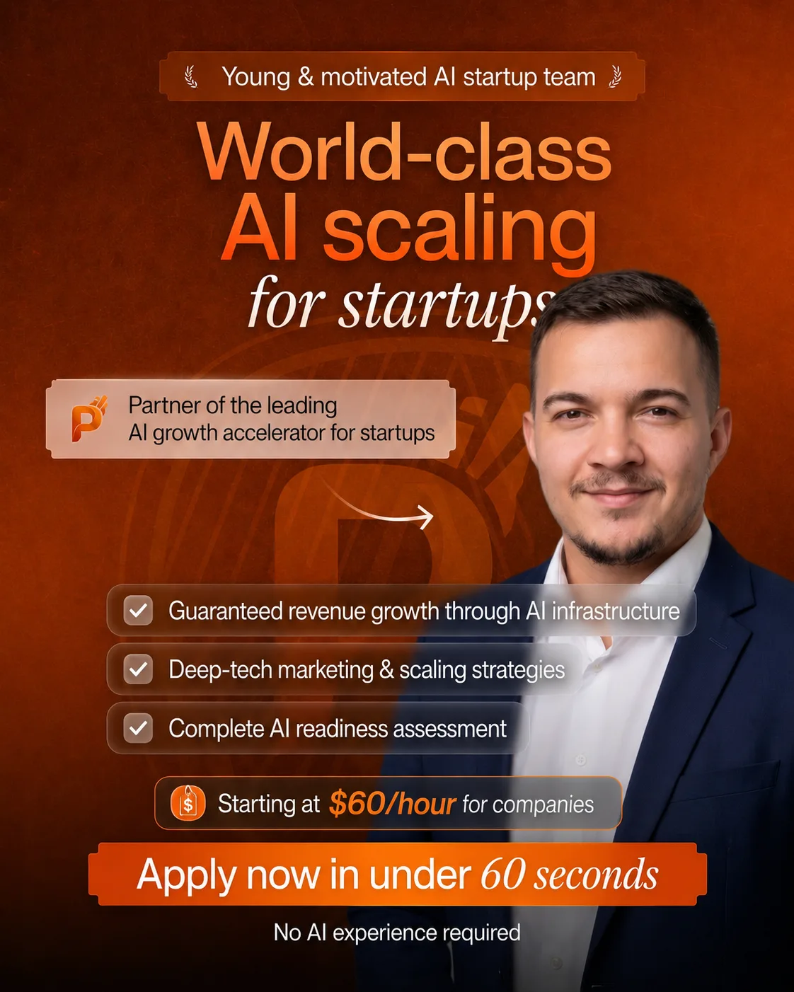 World-class AI scaling for startups by Panic Digital with Vaskrsije Panic portrait