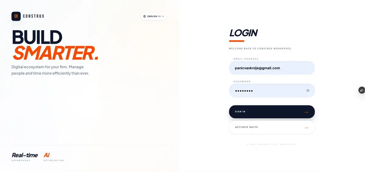 Website redesign and construction platform project