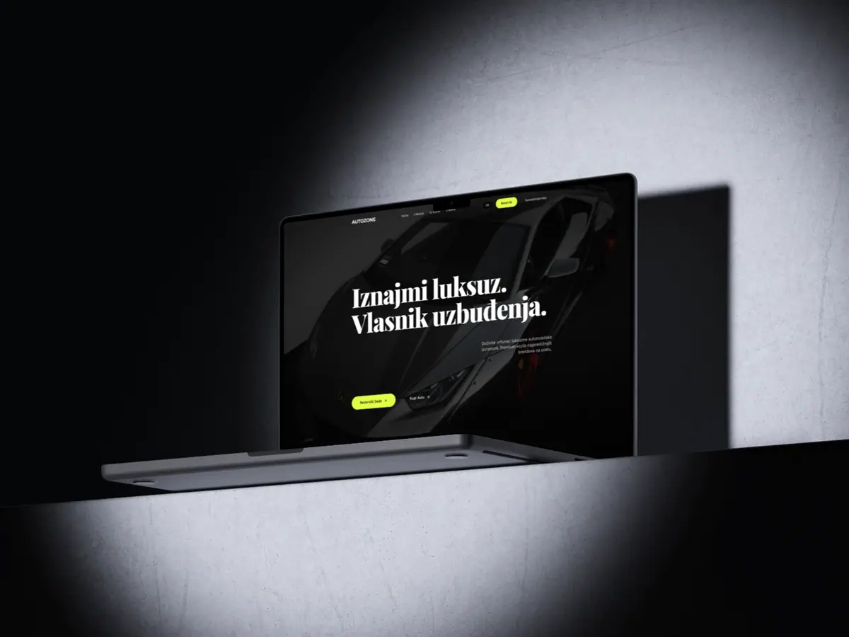 Premium website design with polished visual presentation